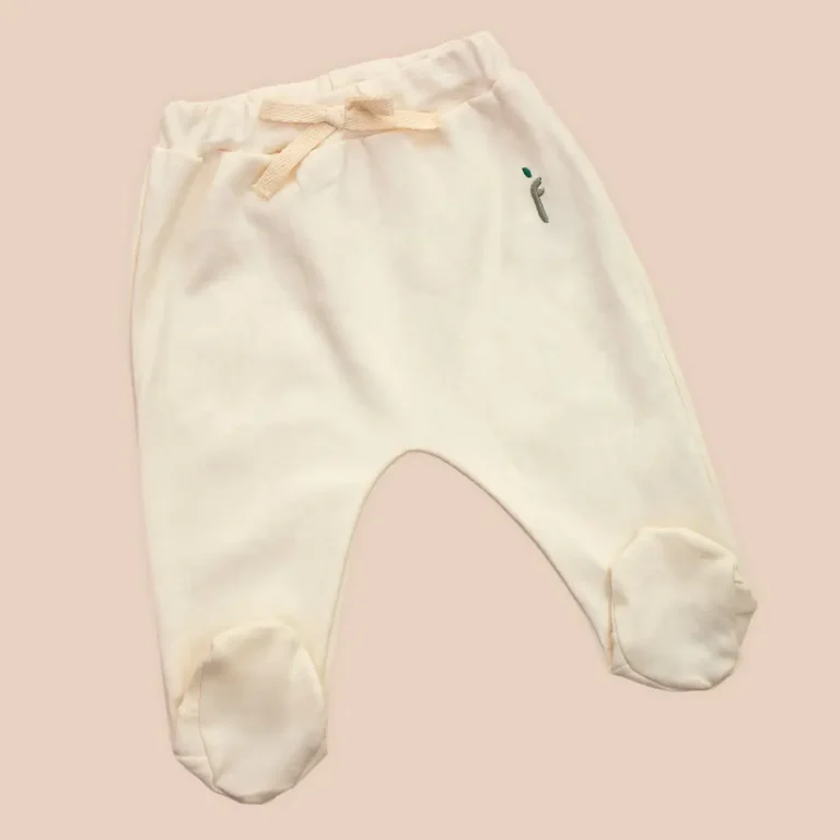 Ползунки flexi однотонные бантик Молочный