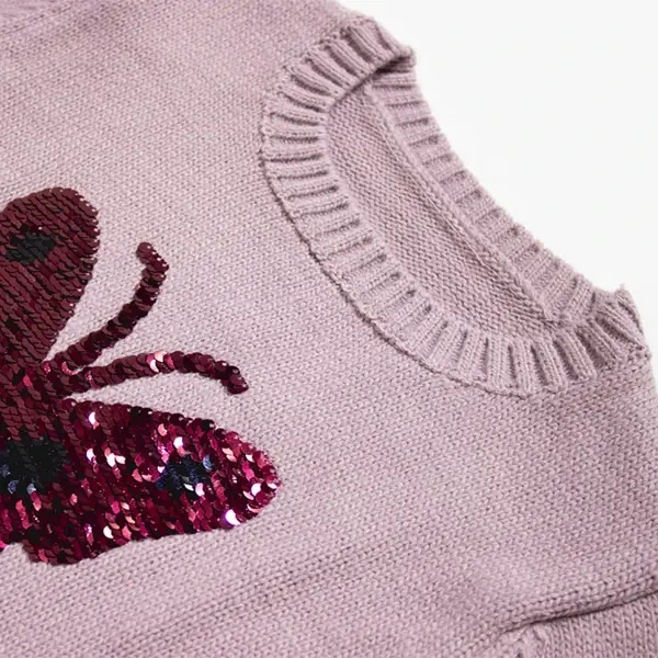 Свитер для девочек BabyFirst с бабочкой