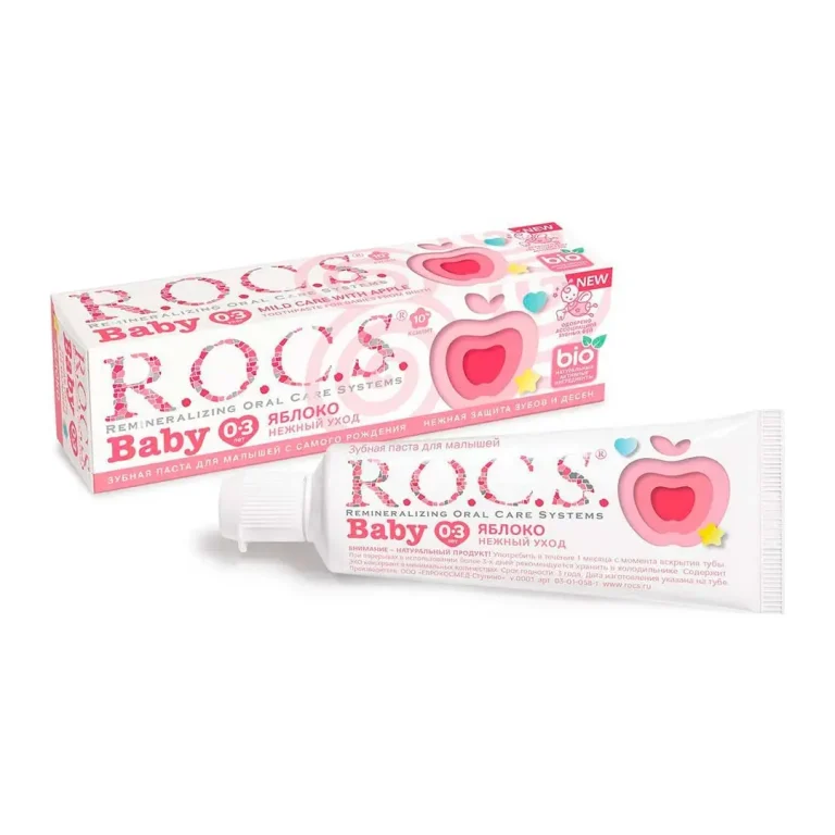 Зубная паста R.O.C.S Baby Нежный Уход Яблоко 0-3 года 45 гр