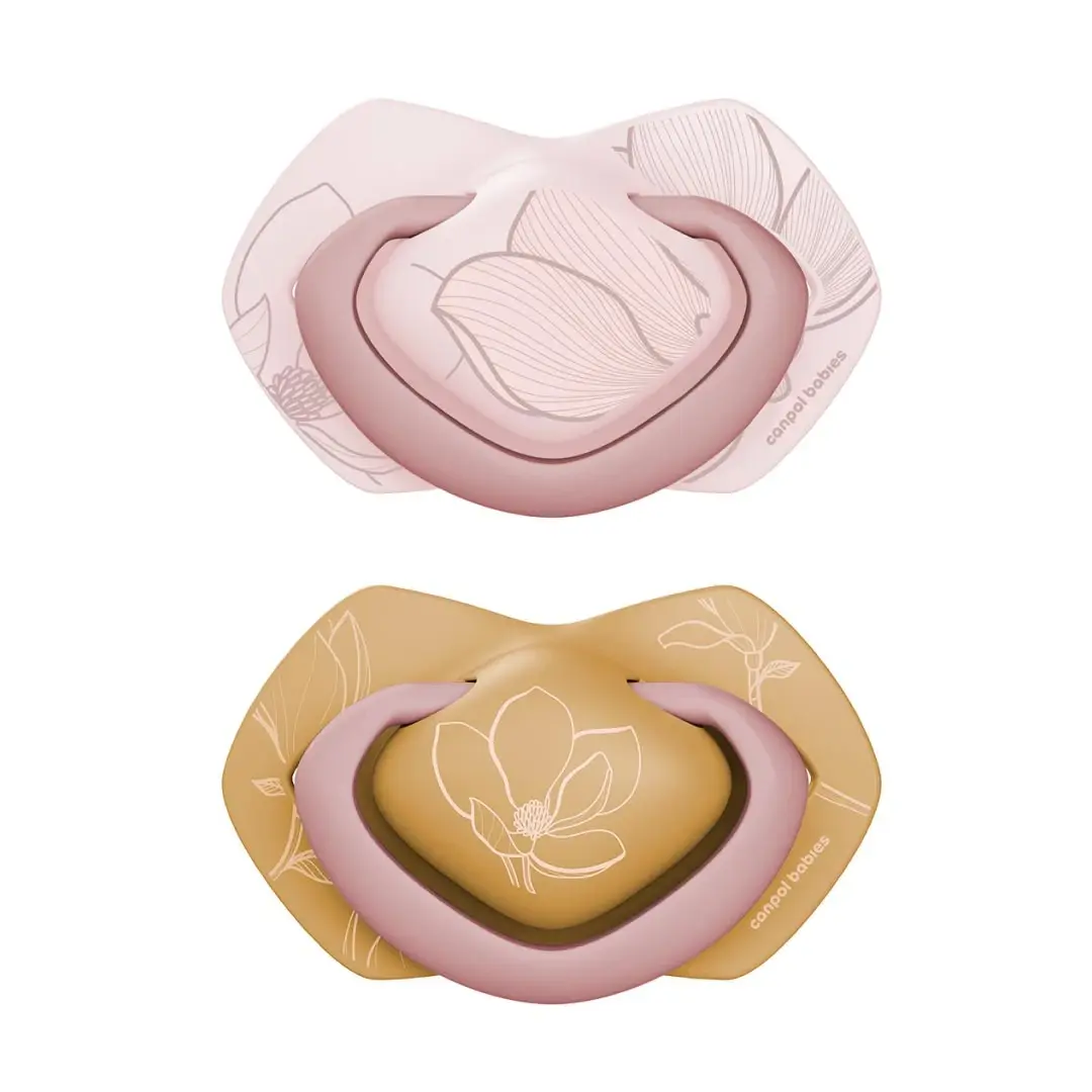 Пустышка Canpol Babies Light touch Gold силиконовая 6-18 мес 2 шт