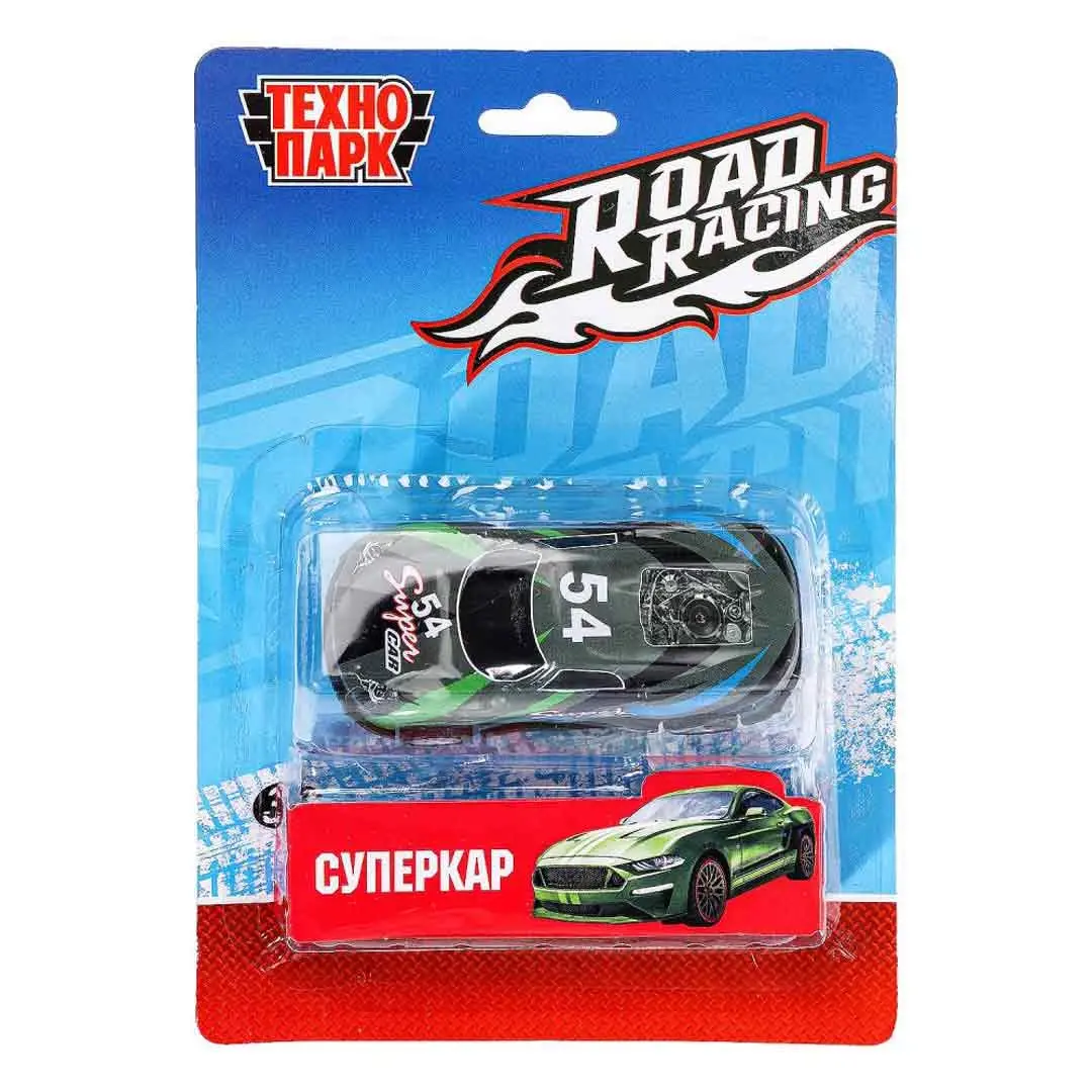 Машина металл Технопарк ROAD RACING СУПЕРКАР 7 см
