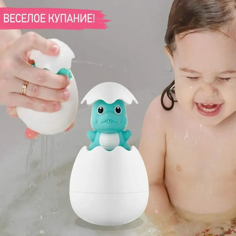 Игрушка для ванной ROXY-KIDS яйцо-лейка динозавр