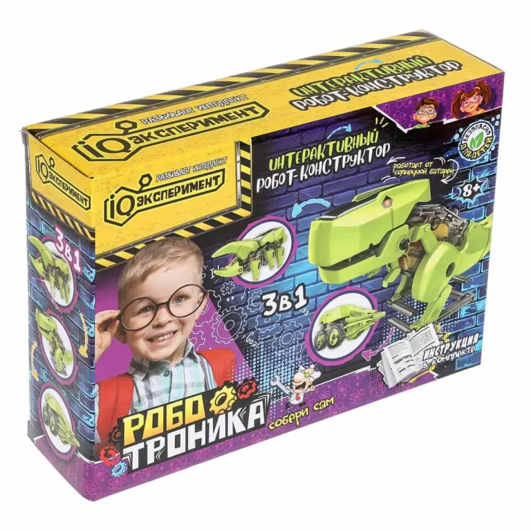 Игрушка опыты робот-конструктор 3-в-1 IQ Эксперимент