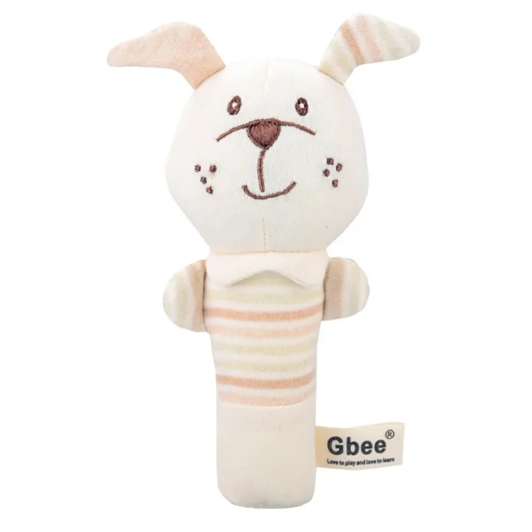 Мягкая погремушка палочка Gbee Baby Щенок