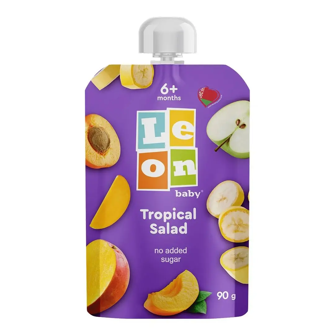 Пюре LEON тропический салатик 90 гр 6+ мес