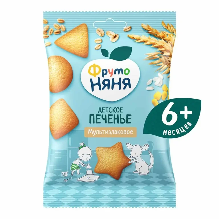 Печенье ФрутоНяня мультизлаковое 50 гр. 6+ мес.
