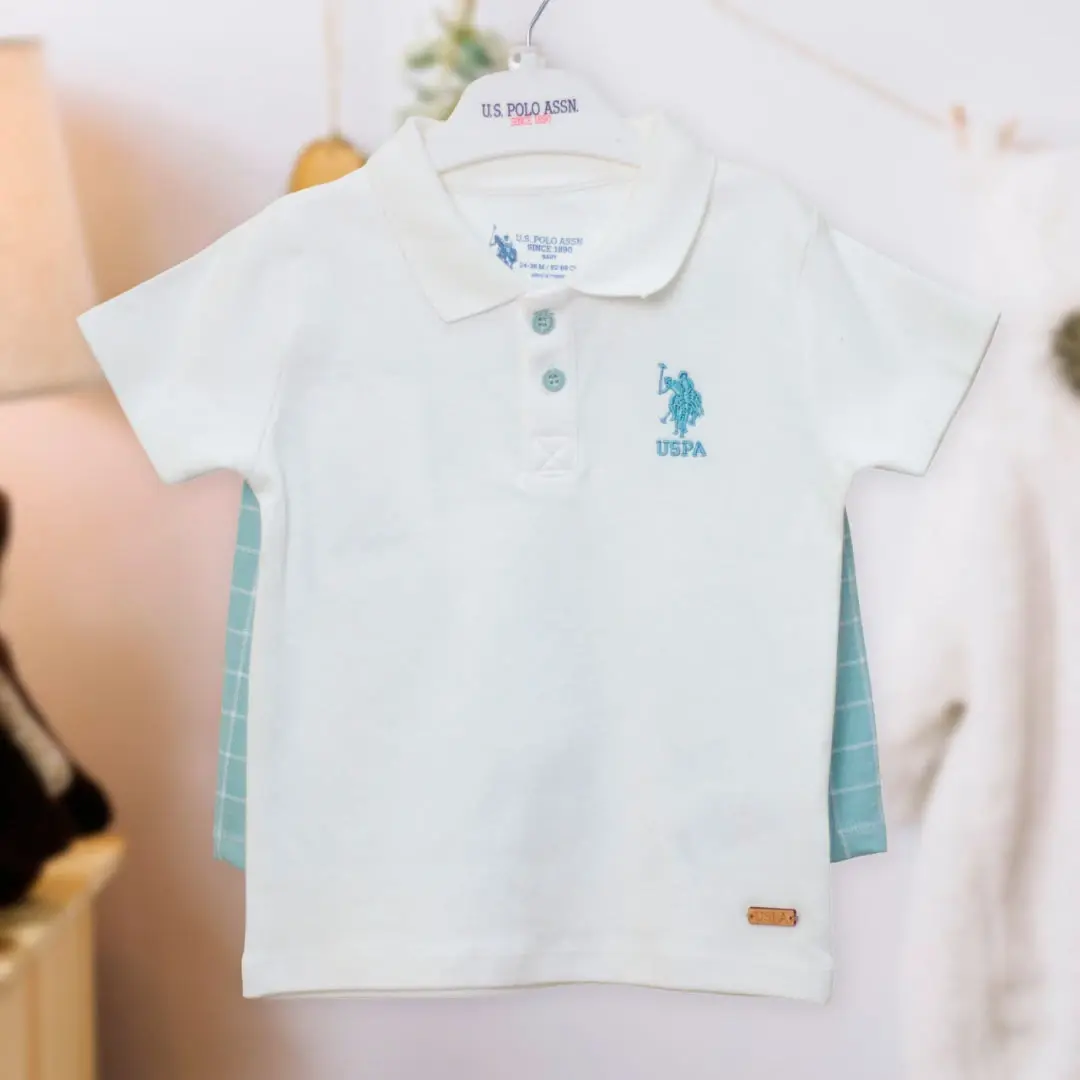 Комплект 2ка US POLO ASSN финка + шорты в клетку