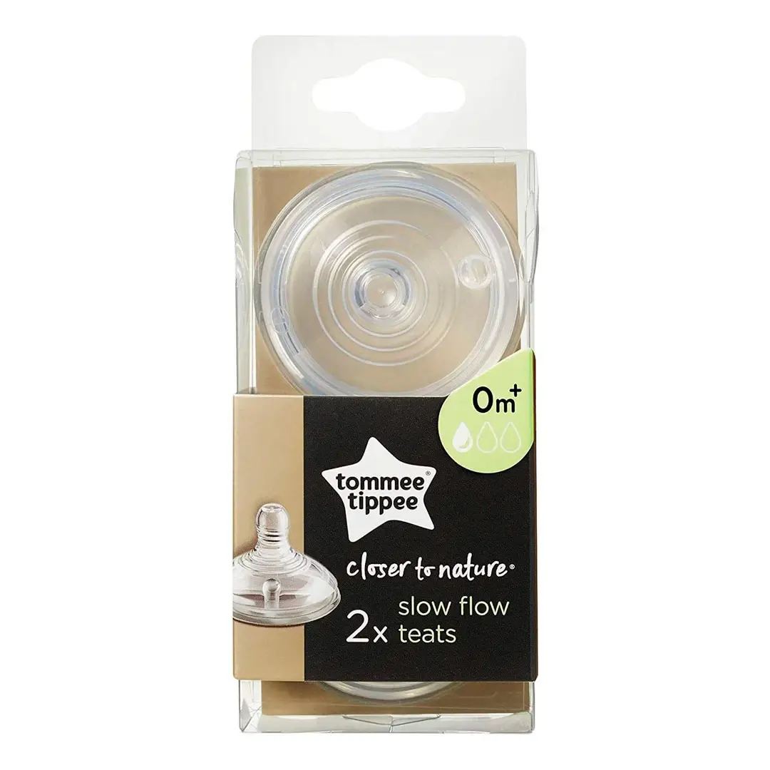 Соски для бутылочек Tommee Tippee closer to nature 0+мес. силиконовый 2шт. мед. Поток