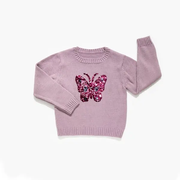Свитер для девочек BabyFirst с бабочкой