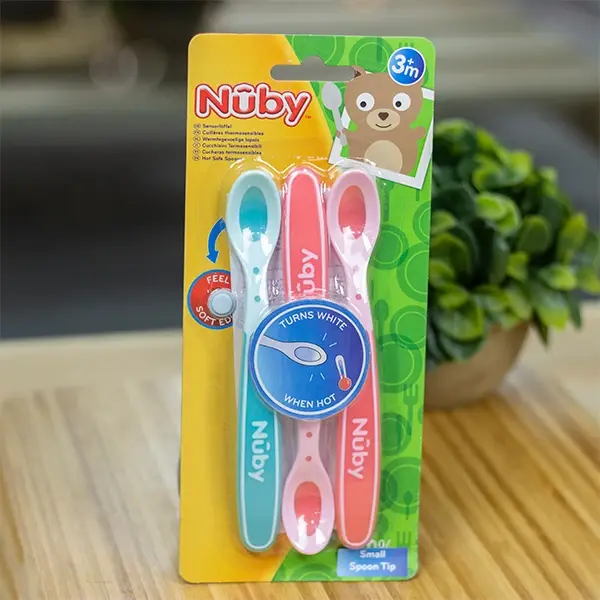 Набор ложек Nuby Hot Safe 3шт, 3+ мес.
