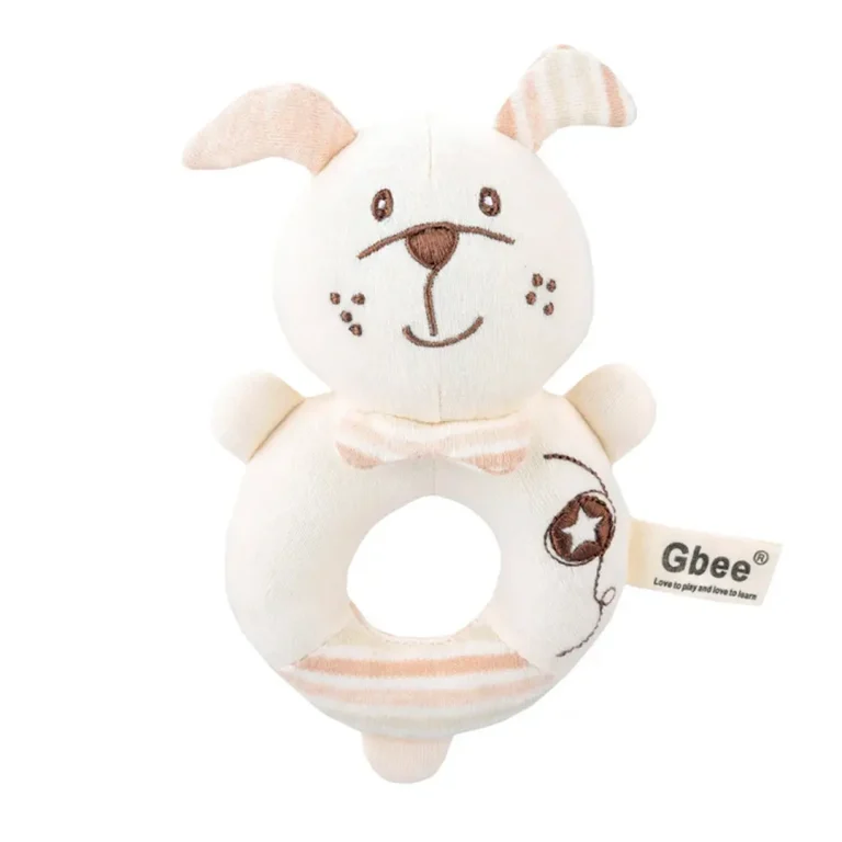 Мягкая погремушка кольцо Gbee Baby Щенок