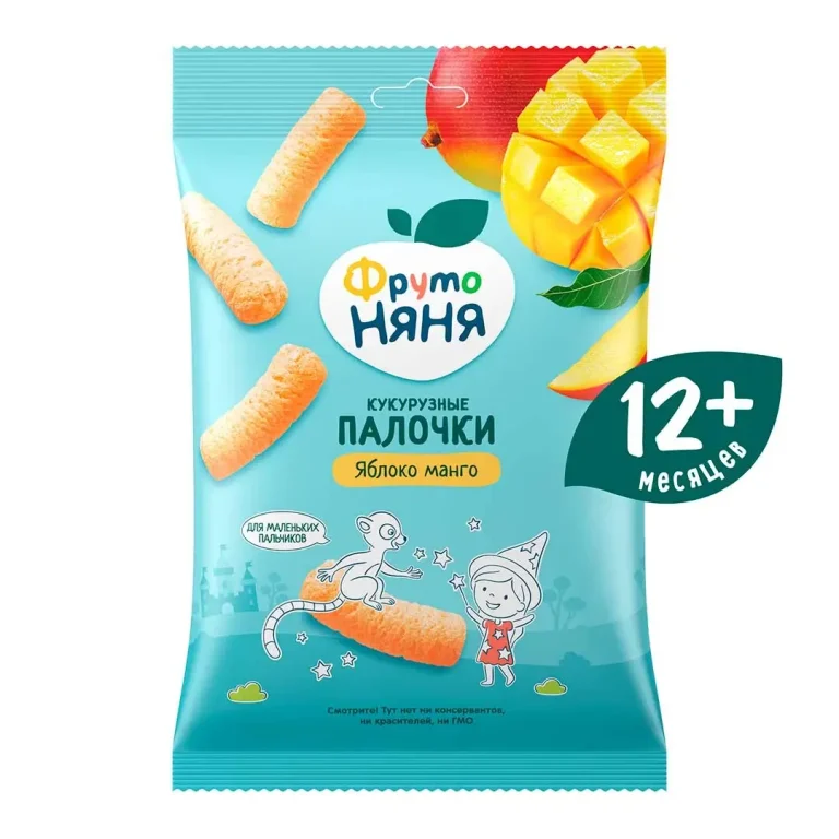 Кукурузные палочки ФрутоНяня с яблоком и манго