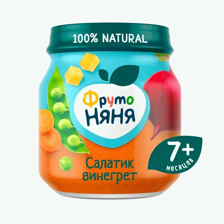 Пюре овощное «ФрутоНяня» салатик винегрет с 7 мес., 110 г