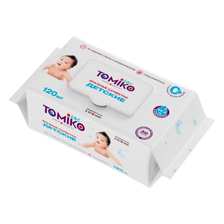 Влажные салфетки Tomiko Premium 120 шт