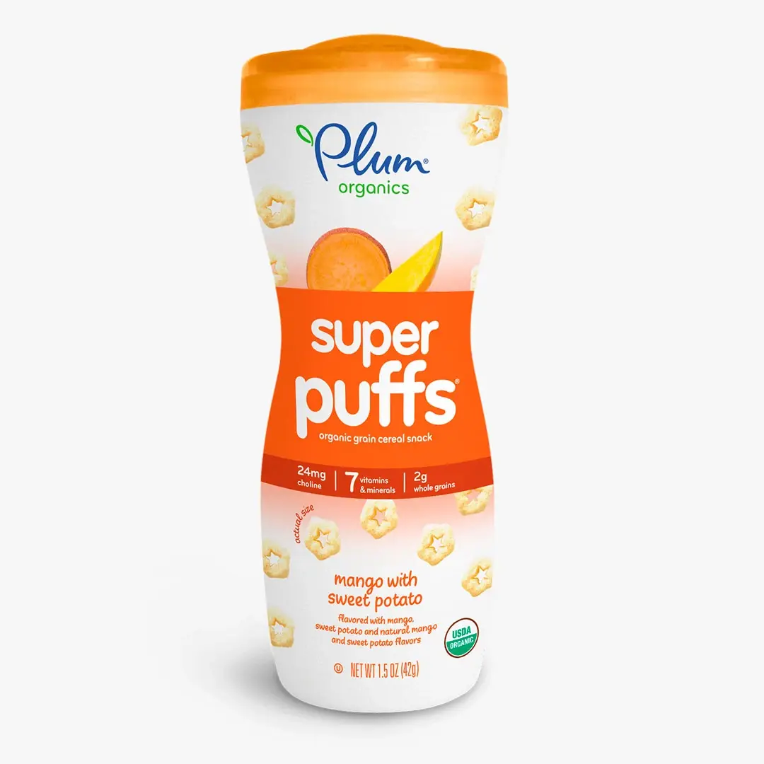 Снеки органические Gerber Plum Super Puffs манго 8+ мес 48 гр