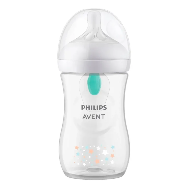 Пластиковая бутылочка Phlips Avent Natural Response звездочки мишка 260 мл 1+ мес SCY673/82