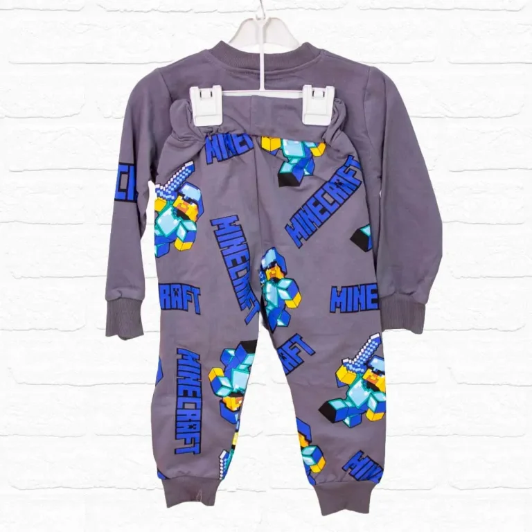 Комплект 2ка ZARA Minecraft свитшот + штаны Серый