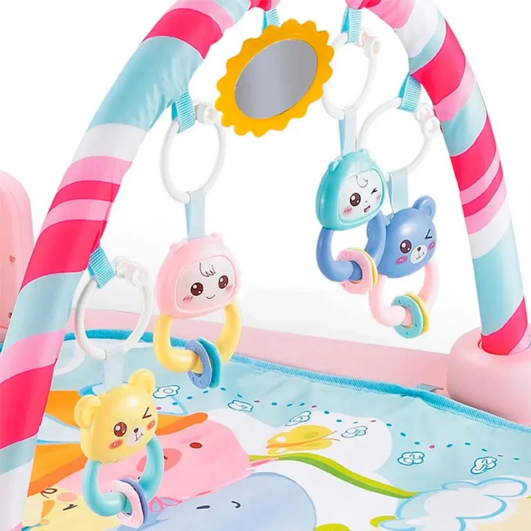 Развивающий коврик Babys piano gym mat Розовый