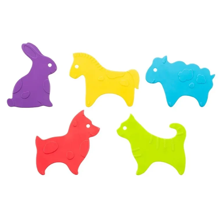 Антискользящие мини-коврики ROXY-KIDS Animals 5 шт
