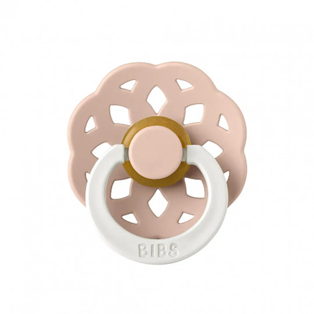 Пустышка латексная ночная BIBS Boheme Glow – Blush 6+ мес