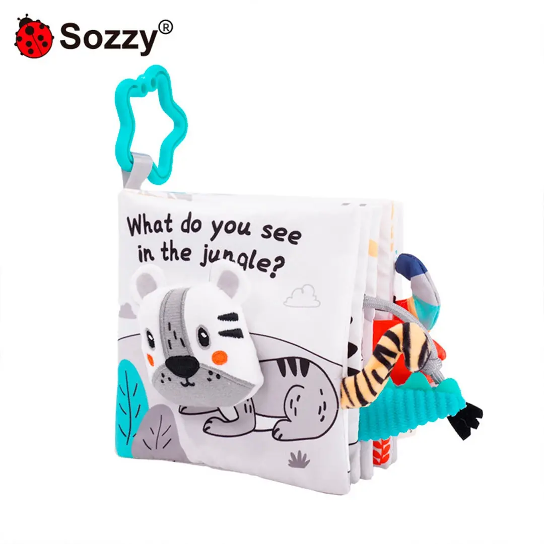 Книжка-шуршалка Sozzy Jungle Белый