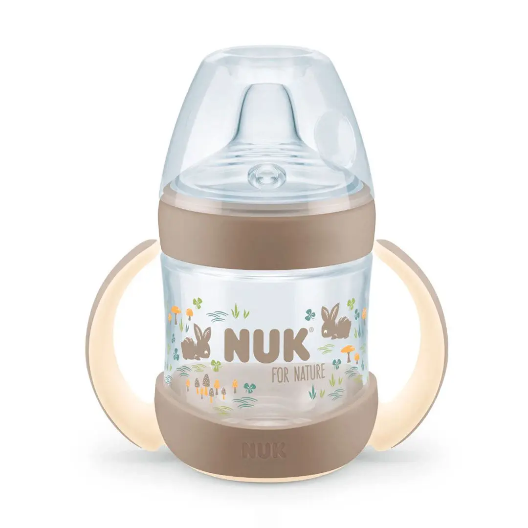 Поильник с ручками NUK For Nature 150 мл 6+ мес Зайки