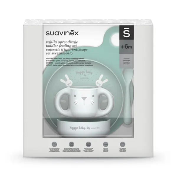 Набор детской посуды Suavinex 5 предметов Hygge Baby Set 6+ мес