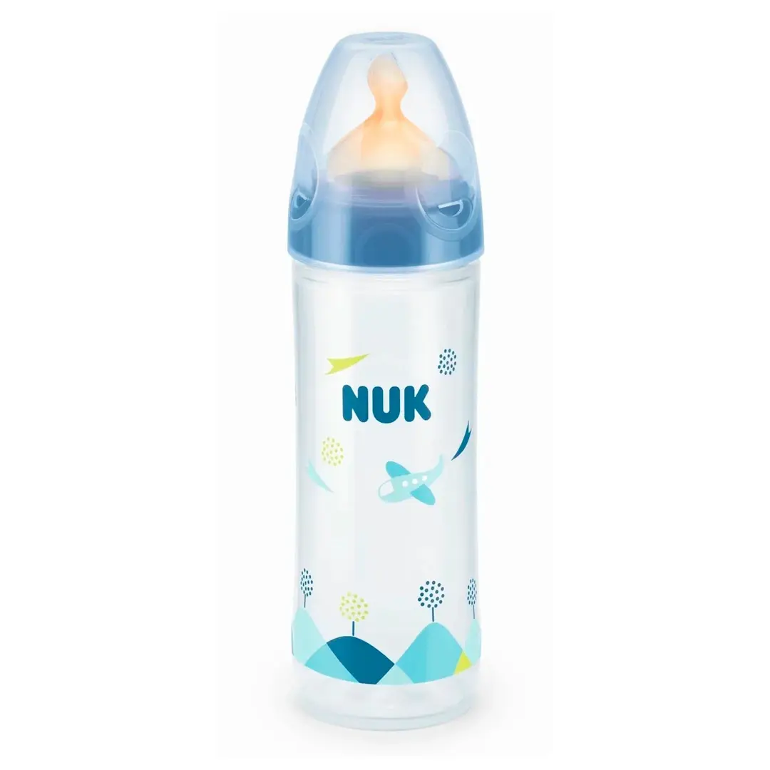 Бутылочка NUK Латекс 250 мл 6+ мес Самолетик