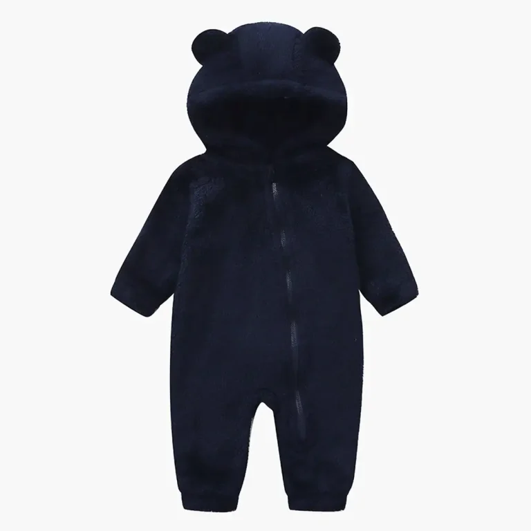 Плюшевый комбинезон Baby series однотонный с ушками Синий