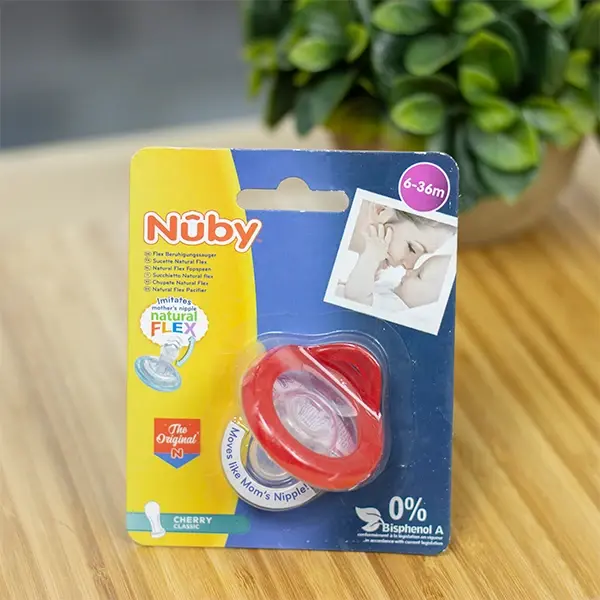 Силиконовая пустышка Nuby Cherry Classic, 6-36 мес.