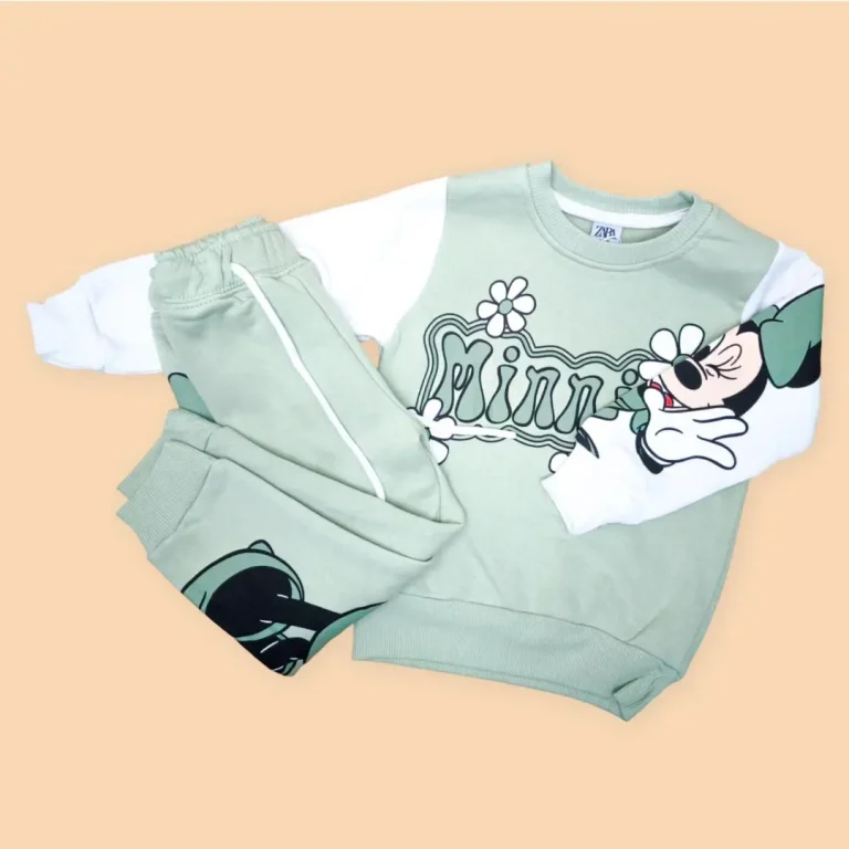Комплект 2ка ZARA Minnie свитшот + штаны Зеленый